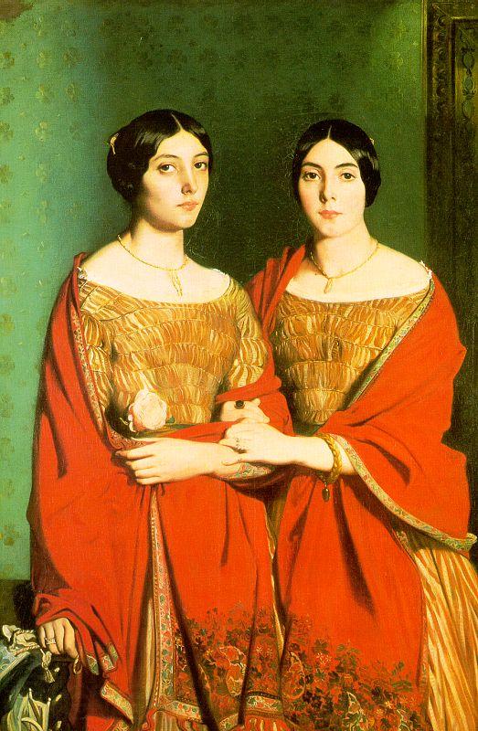 Theodore Chasseriau The Two Sisters Spain oil painting art